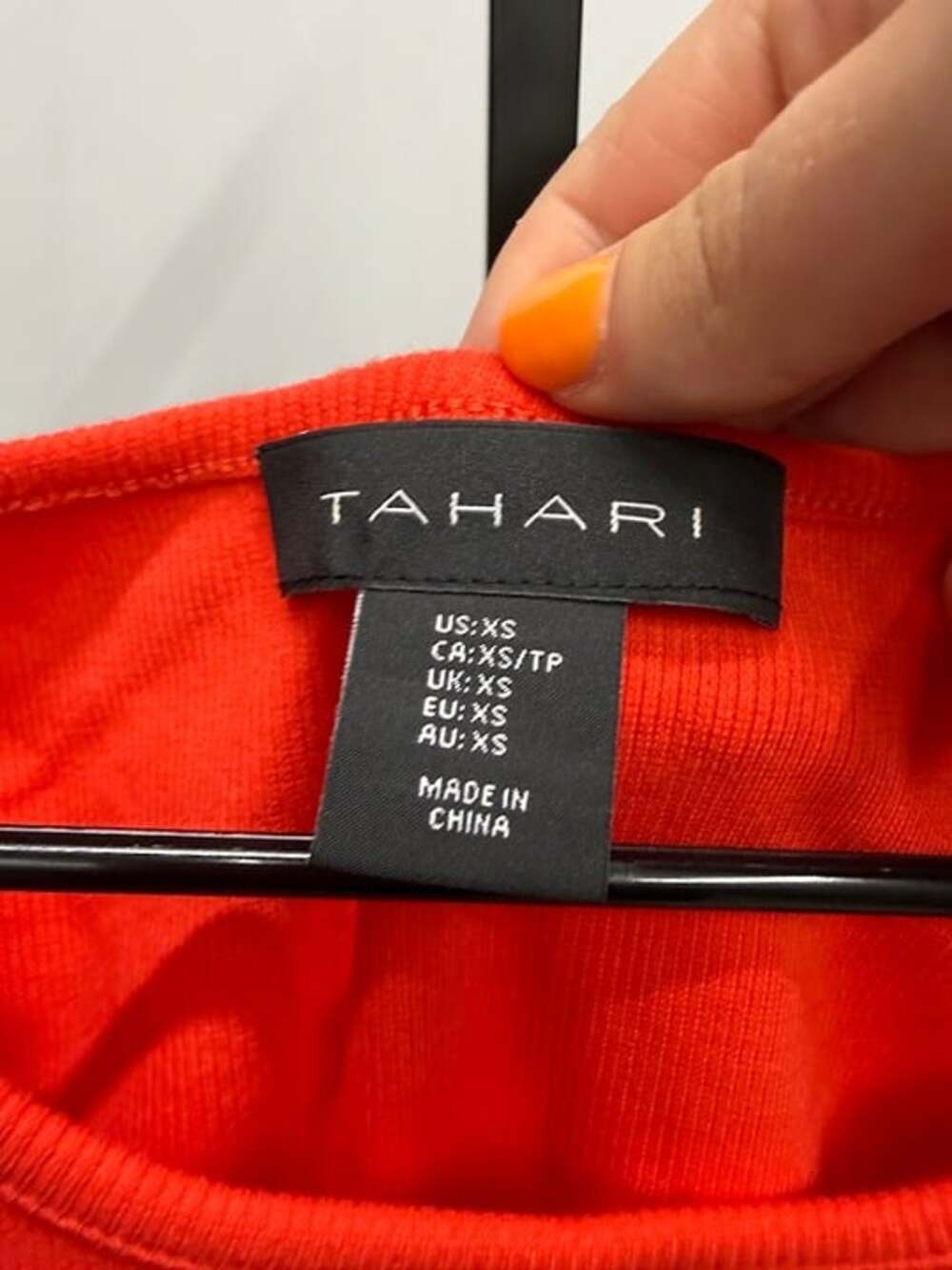 Tahari Scarlett Red Tie Sleeveless Cotton Midi Dress - Picture 3 of 5